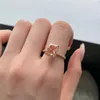 4CT Diamond Designer Ring Woman Rose Gold 925 Sterling Silver Iced Out Square 8A Zirconia Engagement Wedrings For Women Wedding Luxury Jewelry Presentlåda Storlek 5-9