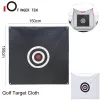 AIDS Outdoor Practice Swing Golf Target trasa 150 x 150 cm träffande hängande cirkel Driving Range Training Tool Black Drop Shipping