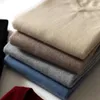 Męskie swetry kaszmirowe sweter w stylu dekoltu w szyku luz luźne m-5xl dzianinowa koszula