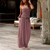 Casual jurken strapless feest lange jurk dames klant A-lijn dames bandeau vakantie off-shoulder dames zomer effen maxi