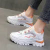 Chaussures Femmes Chunky Sneakes Houstable Walking Chaussures plate-forme Mesh Designers Fashion Casual Dad Shoes Tennis Tennis Pink Chaussures Femme