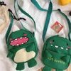 Bag Children's Fun Monster Canvas Green Small Satchel Japanese Soft Sister Student Harajuku Single Shoulder Messenger Female