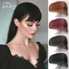 Synthetische Perücken LATANG Synthetische Air Bangs Mädchen Natürliche Pony Haarteil Schwarz Braun Clip Haar Perücke Schwarz Braun Blond Schmuck Erwachsene 240329