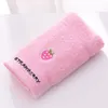 Serviette de bain en coton doux pour bébé, visage de fruits de dessin animé pour adultes et enfants, gant de toilette absorbant, douche pour enfants