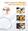 48x108 Inch New Version Clear PVC Cover Protector 1.5mm Thick Waterproof Heat Resistant Dining Room Plastic Vinyl Pad Mat for Night Stand Dresser End Table