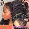 Perucas sintéticas Kinky Curly Human Human Wigs com 4C Curly Edges Hairline Baby Hair 13x4 Transparent Lace Front Peruca Humana Pronto para Ir Peruca Sem Cola 240328 240327