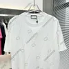 24SS Hommes Designer Tee T-shirt Mens Lettre Imprimer T-shirts à manches courtes Coton Femmes Noir Blanc Col rond Diamond Hot Tshirt XXL 2XL