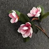 Decorative Flowers 1PC Simulated Magnolia Real Touch Artificial Flower Leaves Wedding Party Decoration Fake For Home Table Vase Arrangements