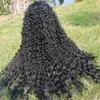 Synthetic Wigs Lace Wigs Afro Kinky Curly Lace Wigs Long Hair Synthetic Black Lace Wig Deep Part Burgundy Wig High Temperature for Balck Woman 240329