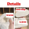 Slippers White Pink Cute Cat Slippers Women Fluffy Fur Slippers Platform Indoor House Shoes Winter Kawaii Animal Cozy Home Slides Shoes