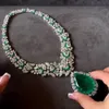 Bangle GODKI famous brand turquoise luxury sets african jewelry for women wedding zircon crystal Dubai wedding jewelry set gift 240319