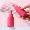 Storage Bottles 10pcs 30ml Cosmetics Green Dropper Glass Cute Essential Oil With Eye For Perfume