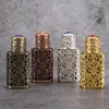 Storage Bottles Travel Antiqued Metal Royal Bottle Essential Oils Perfume Wedding Decoration Gift Cosmetic Container