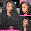 250% Wear and Go Glueless Human Hair Wig 4x4 5x5 Glueless Wig HD Transparent Curly Human Hair Deep Wave 13x6 Lace Frontal Wig