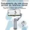 Stabilizzatori Nuovo F5 Stabilizzatore di registrazione video anti-vibrazione per smartphone pieghevole a 3 assi con giunto cardanico portatile per Android IOS Cellulare Face Tracking Q240319