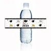 Etiquetas para garrafas de água de formatura para decoração de festa em preto e dourado ideias 2024