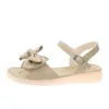 Sandalen Dames 2024 Zomer One-line Gesp Mode Temperament Boog Knoop Comfortabele damesschoenen