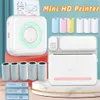 Draagbare mini-labelprinter Foto-thermische zelfklevende etiketten Printers Inktloze Bluetooth Pocket Mini-printer Stickers Maker 57MM foto's afdrukken barcodes tags kaarten