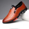 Chaussures hommes chaussures en cuir pour hommes baskets décontractées britanniques chaussures de marche plate destines concepteur de luxe mâle semelle douce