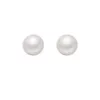 Shijia Mantou Pink Pearl Female Sier Needle Style 2024 New Small Audience Earrings