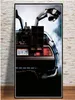 Back to the Future Movie Classic Cool Car Poster And Prints Wall Art Canvas Painting Vintage Pictures Home Decor quadro cuadros17058839