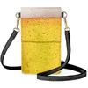 Sacos de noite 3D Impressão Cerveja Padrão Leve Saco de Celular Crossbody para Mulheres Marca Macia Bolsa Móvel Sac Moda