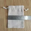 25pcslot 7x9 9x12 10x14 cm Jute Gift Bags Burlap Jewelry Cotton Linen Drawstring Packaging Pouch Display Wedding Sack Bag 240309