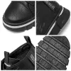 Bot erkek ayak bileği botları açık deri sonbahar bahar slip zip yürüyüş erkek rahat daireler ayakkabı siyah spor ayakkabılar moda rahat