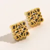 Designer Stud Earring Boutique Charm Love Gift Fashion Style Jewelry Christmas New Gold Plated Earrings