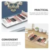 Decorative Plates Transparent Acrylic 6-compartment Sunglasses Storage Display Tray Holder Organizer Eyeglasses Case Eyewear Jewelry