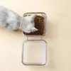 Niezlizlana miska dla psów z stojakiem na karmę dla kota podwójna karmienia zasilająca zasilacz zwierzaka szyjki macicy 240304