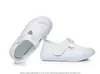 HBP Non-marque chaude 22-40 taille étudiant couleur blanche douche danse respirant semelle en caoutchouc toile crabe enfants chaussures d'école