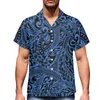 Men's Casual Shirts Polynesian Tribal Loose Fit Hawaiian Shirt Traditional Pacific Tapa Cloth Melanesia Samoa For Men