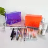 Kosmetiktaschen Tragbare Reisetasche Frauen Transparente wasserdichte Make-up-Aufbewahrungstasche Große Kapazität Organizer für