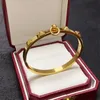 Diseñador de joyas Rockstud Bracelet Gold Bracelet Women Women Wedding For Parejs Brand Valentines Day Regalo con caja Calidad original