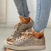 Baskets De luxe à paillettes pour femmes, chaussures décontractées, respirantes, à lacets, Sport De plein air, vulcanisées, 2024