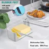 Plates Butter Dish With Lid Large Storage Keeper Holder Covered Crock Tray Decor Kitchen Gifts Dishwasher & Refrigerator Safe