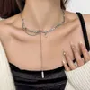 Цепочка с жидким воротником, легкое и маленькое ожерелье-подставка, женская темпераментная жемчужная цепочка на шею