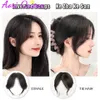 Perucas sintéticas aosi coreano comic oito caracteres franja peruca para mulheres para aumentar o volume do cabelo e cobrir peruca de substituição de cabelo cinza 240329