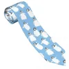 Papillon Cravatta da uomo Cravatta classica skinny con motivo pinguino Colletto stretto Regalo casual sottile