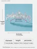 Tiaras Icazo Brides Small Crown Leaf Artificial Crystal Personaled Party Banquet Holiday Headwear Y240319