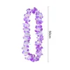 Party Decoration 5/10pcs Hawaiian Wreath Hawaii Leis Summer Tropical Decorations Artificial Flowers Garland Necklace Wedding Birthday Decor