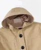 Casaco outono inverno crianças trench coats meninos outerwear casual blusão jaqueta bebê crianças lã quente bombardeiro roupas com capuz