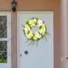 Decorative Flowers Artificial Flower Wreath For Front Door Spring Summer Garland Indoor Outdoor Festival Housewarming Wedding Easter