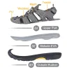 Sandals GRITION Men Sandals Summer Beach Outdoor Trekking Casual Native Shoes Comfy Close Toe Male Nubuck Leather Sandals Big Size 2020