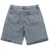 Streetwear Harajuku Denim Shorts Mannen Patchwork Oversized Hip Hop Blue Jeans Shorts Zomer Casual Losse Shorts 240313