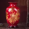 Vazo jingdezhen seramik süslemeler porselen kristal sır çiçek aranjman küçük vazo Çin modern moda ev dekorasyon