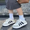 Dwqesigwner casual skor överdimensionerade plattform sneakers lesdather spetsskor wcalfskin veevt gai