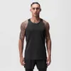 Men tank top malha de malha de ginástica treino de fitness fitness bodybuilding shirseless camada de camisa esportiva coletes coletes menores de camiseta 240329