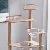 Halumyi Cadre d'escalade Premium Centre d'activités avec planche à gratter, lit et jouet pour chat – Fournitures parfaites pour un divertissement sans fin